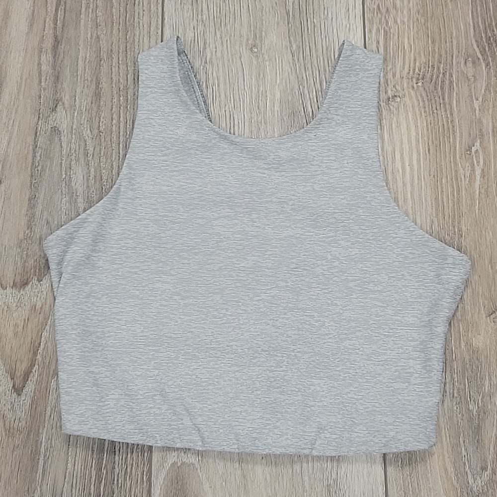 Outdoor Voices Venus Crop Sports Bra Gray XSmall